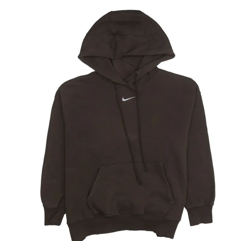 Nike 90's Center Middle Swoosh Pullover Hoodie Medium Brown sold by Vintage Club