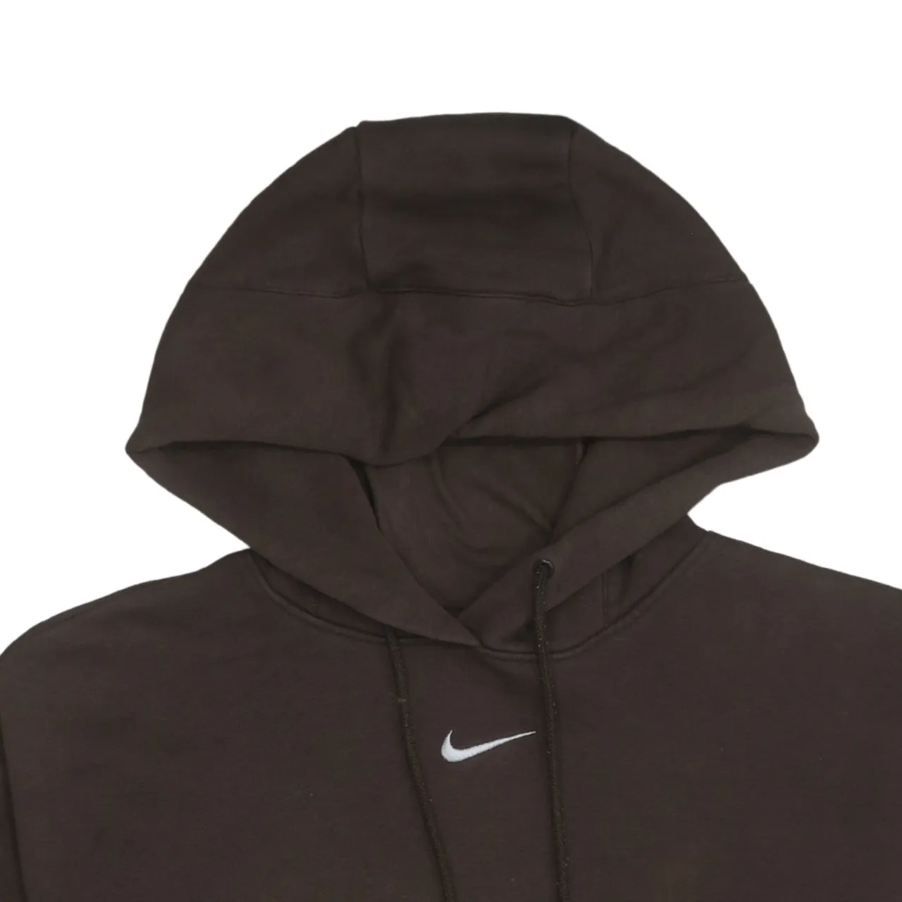 Nike Dark Brown Hoodie Men’s Medium Embroidered Swoosh Front Pocket Pullover Sweatshirt sold by Vintage Club product image thumbnail 3