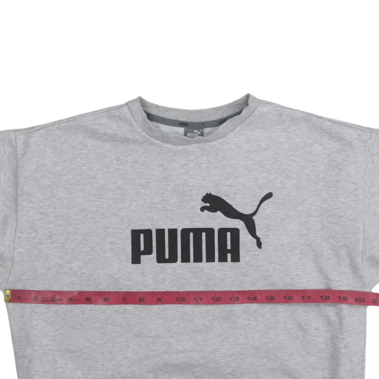 Puma 90's Spellout Crew Neck Sweatshirt Medium Grey sold by Vintage Club product image thumbnail 5