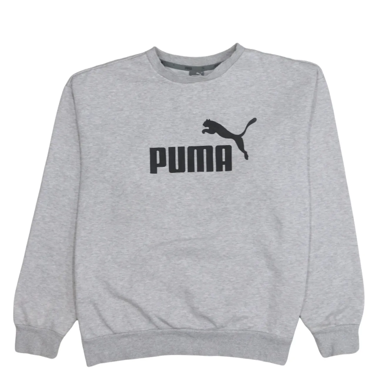 Puma 90's Spellout Crew Neck Sweatshirt Medium Grey sold by Vintage Club