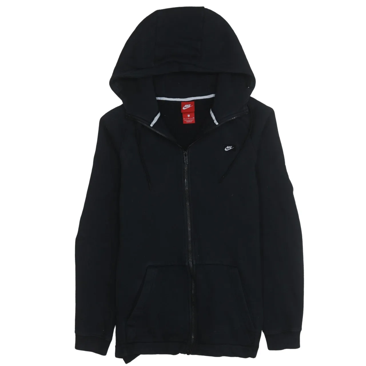 Nike 90's Swoosh Full Zip Up Hoodie Small Black sold by Vintage Club