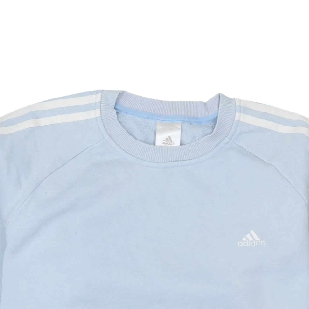 Adidas 90's Striped Sleeve Crew Neck Sweatshirt Large Blue sold by Vintage Club product image thumbnail 3