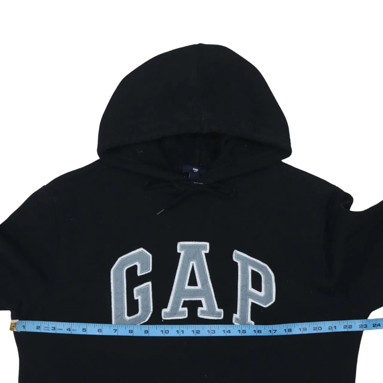 Gap 90's Spellout Pullover Hoodie Large Black sold by Vintage Club product image thumbnail 5