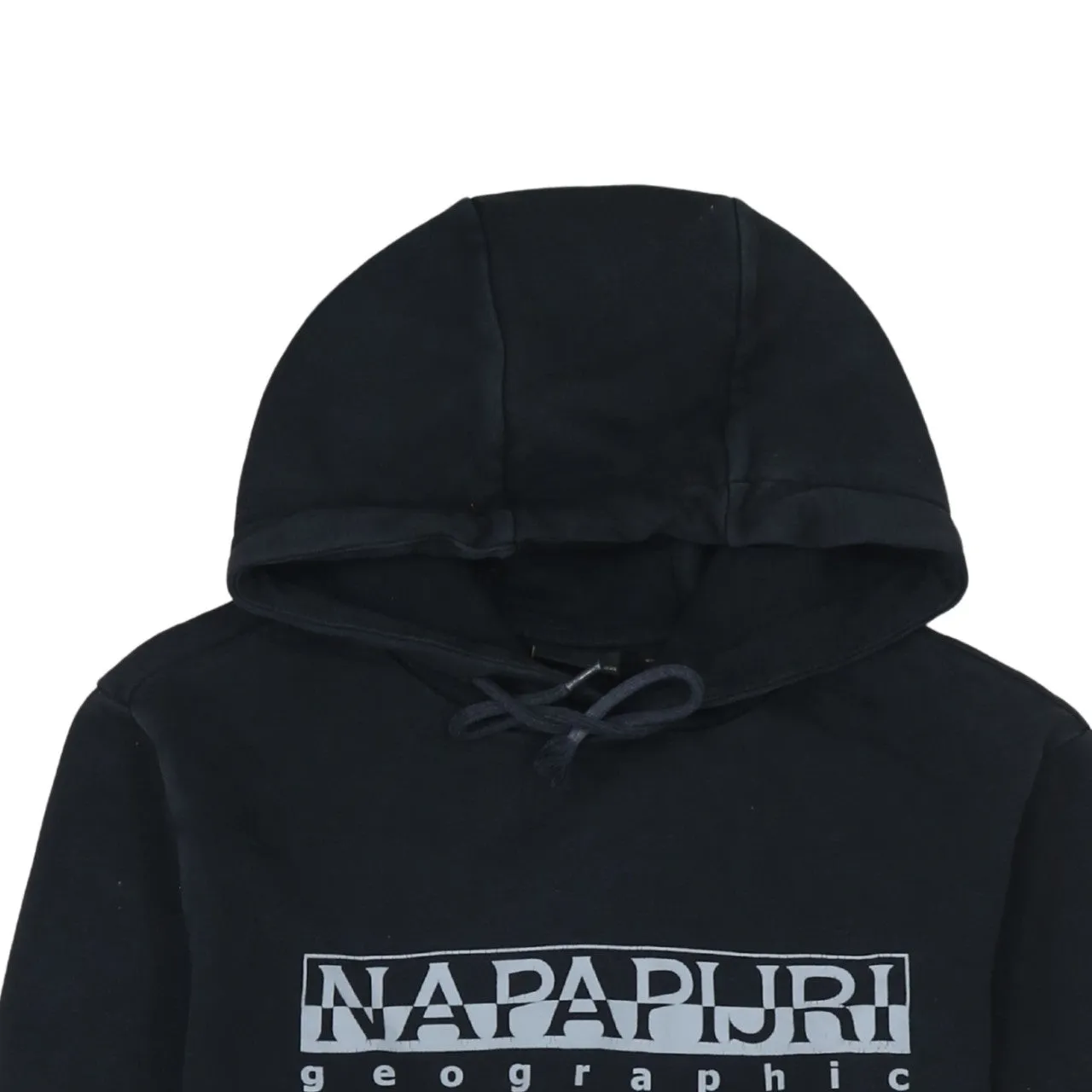 Napapijri 90's Spellout Pullover Hoodie Medium Black sold by Vintage Club product image thumbnail 3