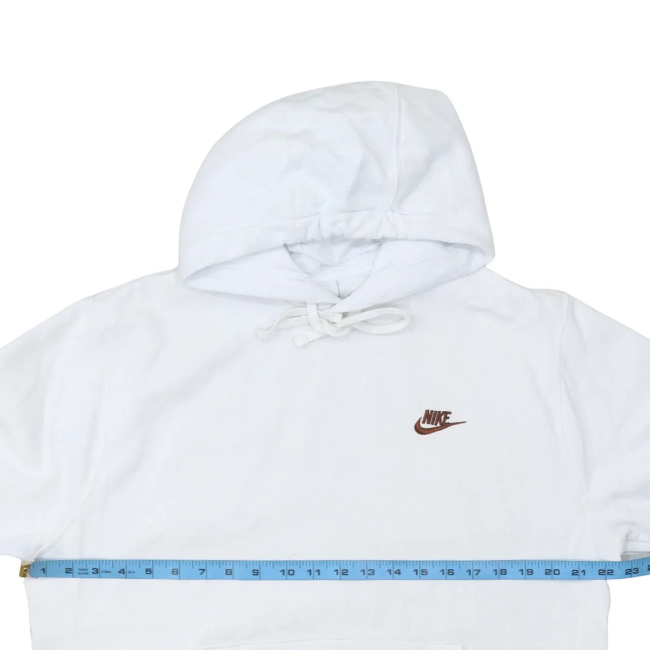 Nike 90's Swoosh Pullover Hoodie Medium White sold by Vintage Club product image thumbnail 5