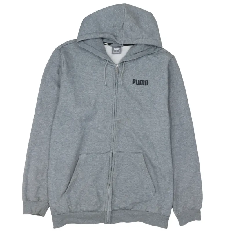 Puma 90's Drawstring Pockets Full Zip Up Hoodie XLarge Grey sold by Vintage Club