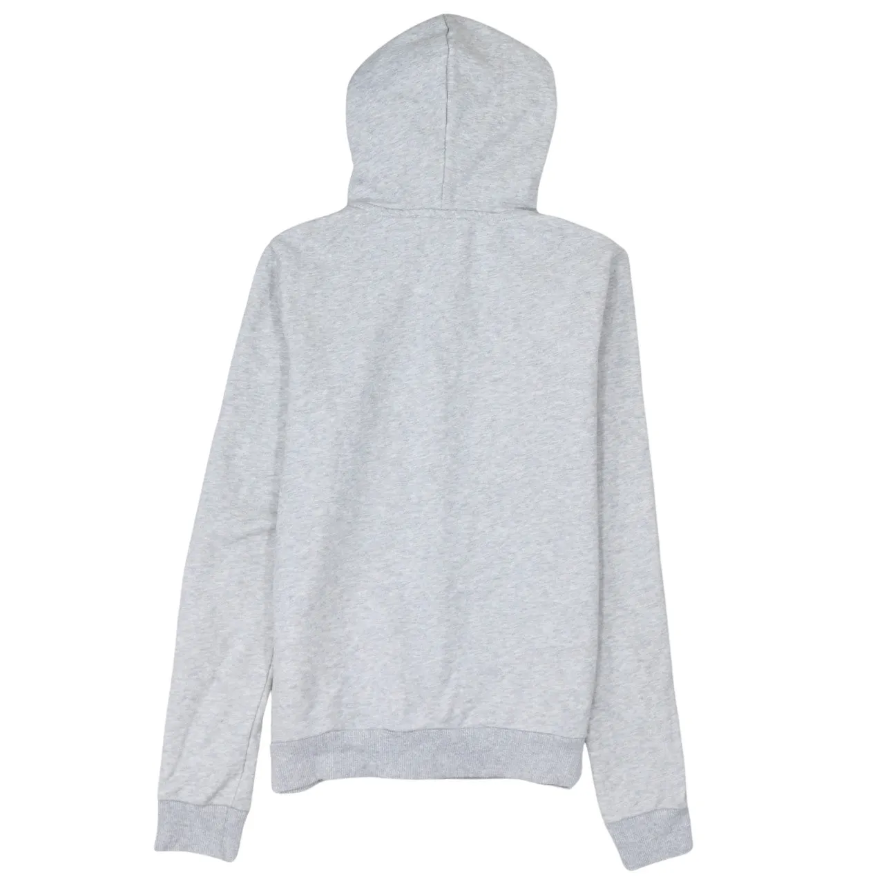 Puma Light Grey Zip Hoodie Women’s Small Printed Logo Split Pocket Sweatshirt Top sold by Vintage Club product image thumbnail 2