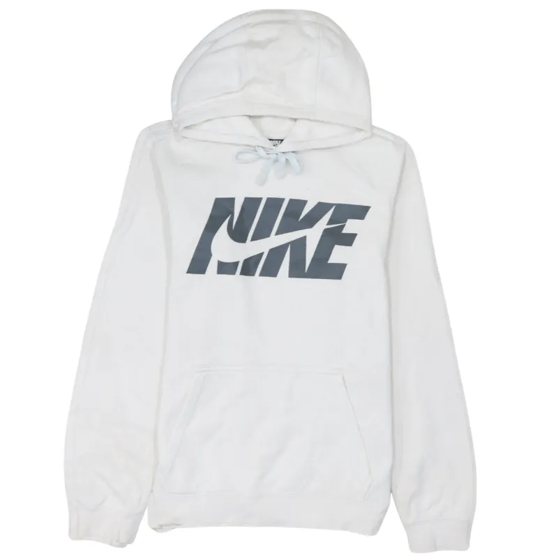 Nike 90's Center Middle Swoosh Pullover Hoodie Small White sold by Vintage Club
