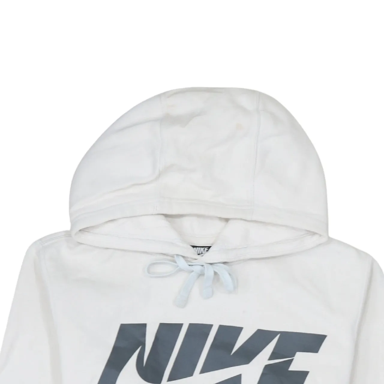 Nike 90's Center Middle Swoosh Pullover Hoodie Small White sold by Vintage Club product image thumbnail 3