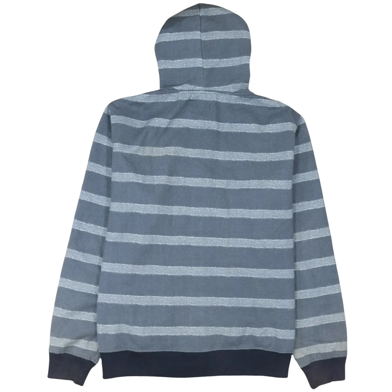 Lee Cooper Blue Stripe Hoodie Women’s 2XL Embroidered Chest Logo Zip Fleece Sweatshirt sold by Vintage Club product image thumbnail 2