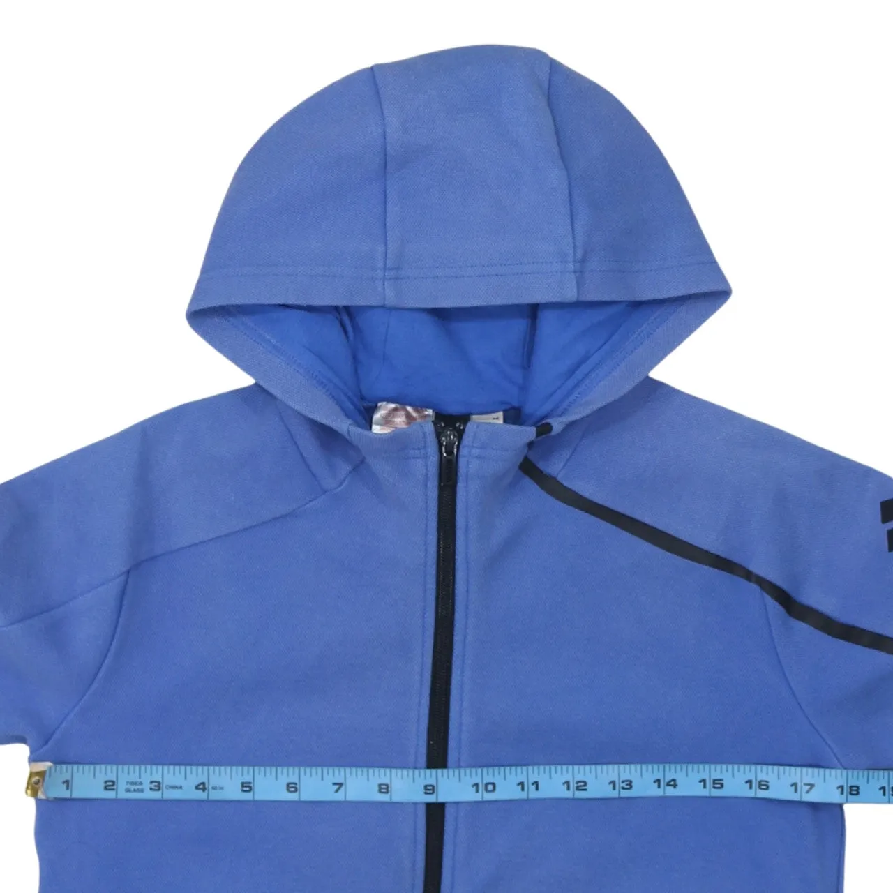 Adidas 90's Sportswear Full Zip Up Hoodie Medium Blue sold by Vintage Club product image thumbnail 5