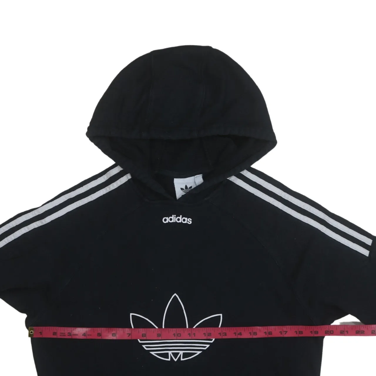 Adidas 90's Spellout Pullover Hoodie XSmall Black sold by Vintage Club product image thumbnail 5