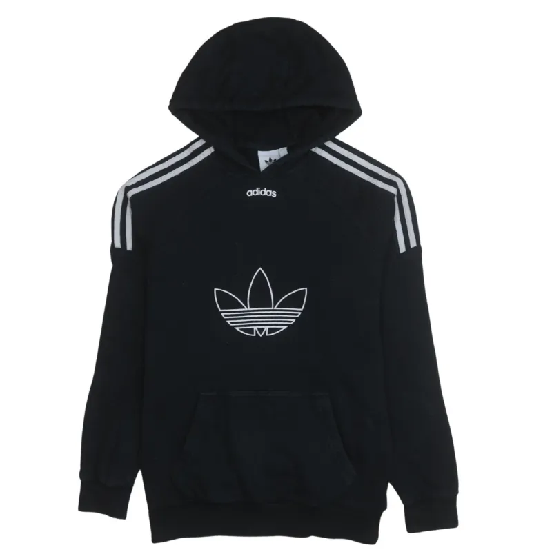 Adidas 90's Spellout Pullover Hoodie XSmall Black sold by Vintage Club