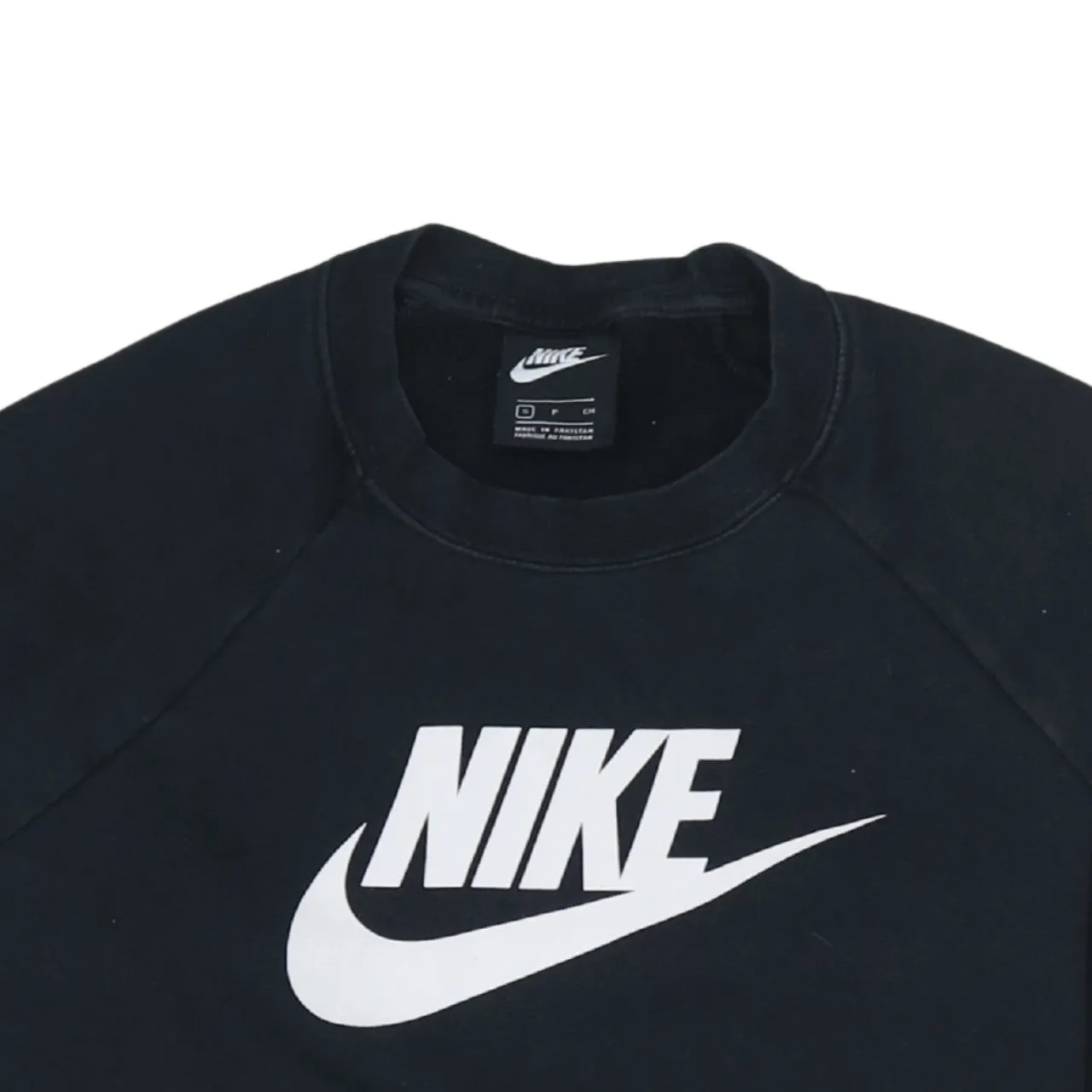 Nike 90's Center Middle Swoosh Crew Neck Sweatshirt Small Black sold by Vintage Club product image thumbnail 3