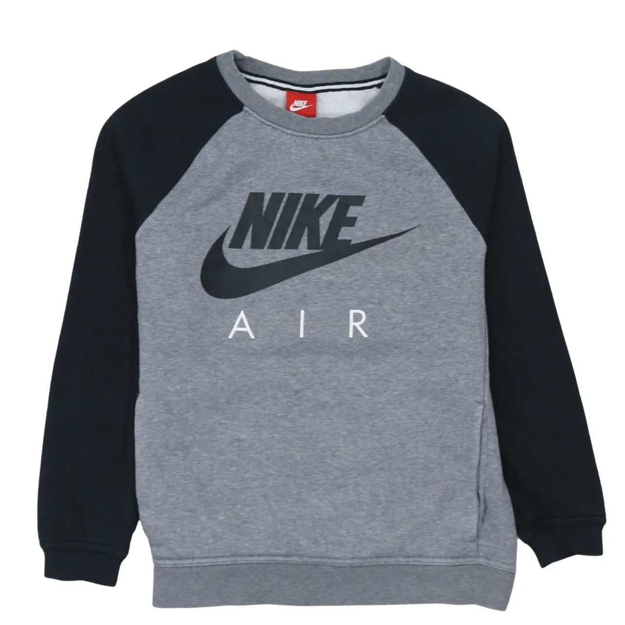 Nike 90's Center Middle Swoosh Crew Neck Sweatshirt Small Grey sold by Vintage Club