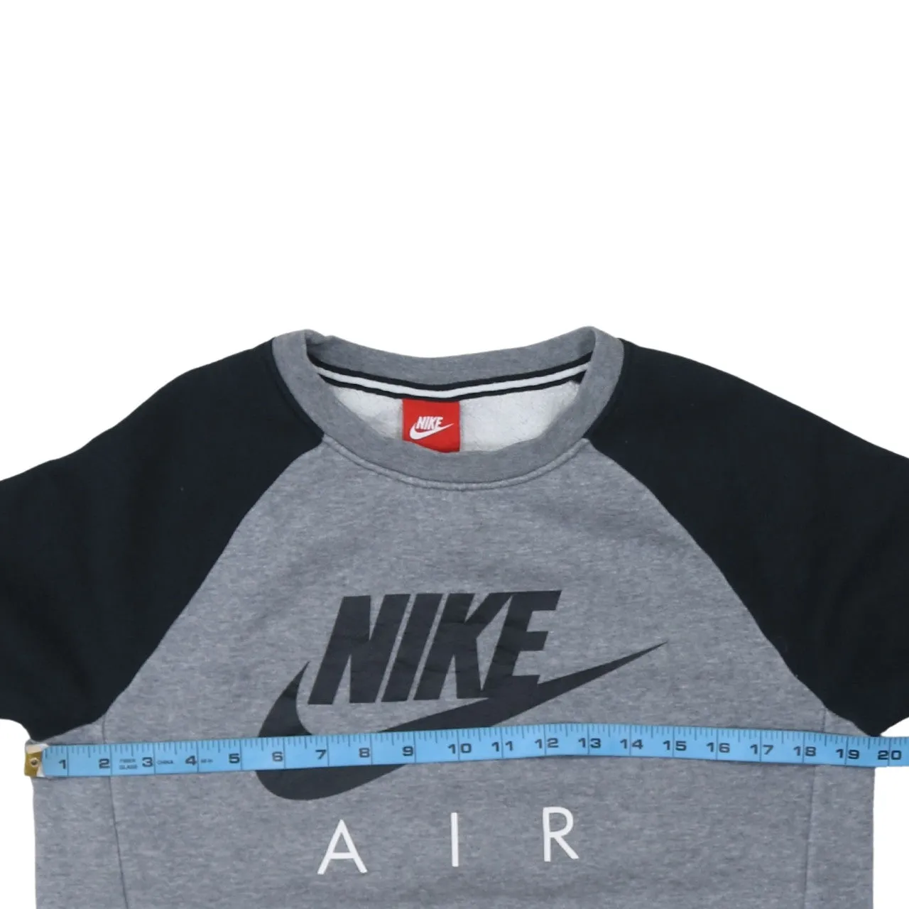 Nike 90's Center Middle Swoosh Crew Neck Sweatshirt Small Grey sold by Vintage Club product image thumbnail 5