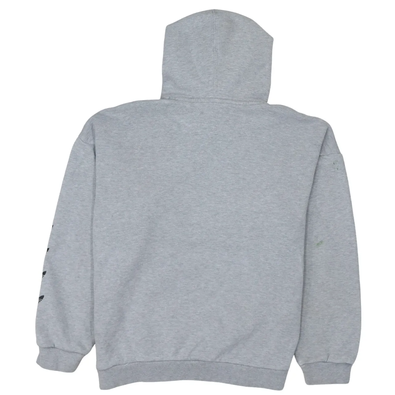 Adidas 90's Drawstring Pockets Pullover Hoodie Medium Grey sold by Vintage Club product image thumbnail 2