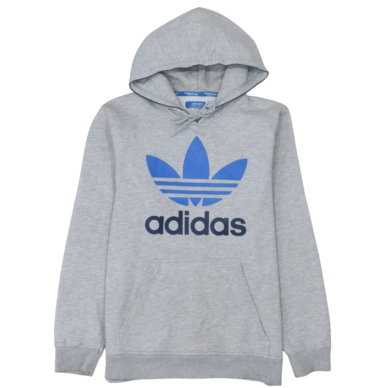Adidas 90's Spellout Pullover Hoodie Medium Grey sold by Vintage Club
