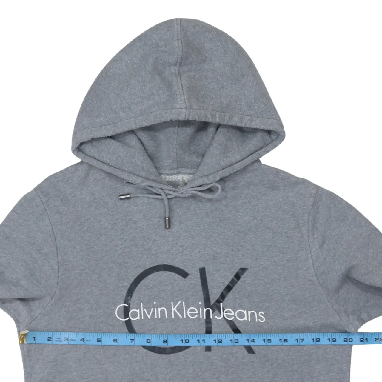 Calvin Klein 90's Spellout Pullover Hoodie Medium Grey sold by Vintage Club product image thumbnail 5