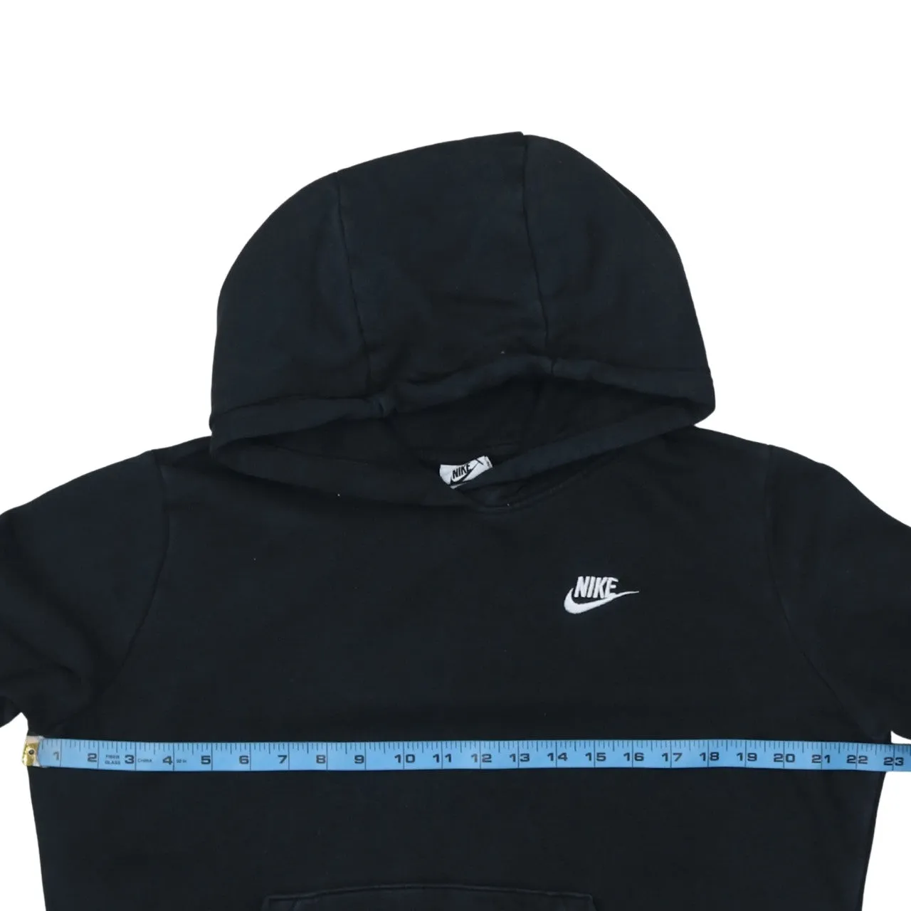 Nike 90's Swoosh Pullover Hoodie Medium Black sold by Vintage Club product image thumbnail 5