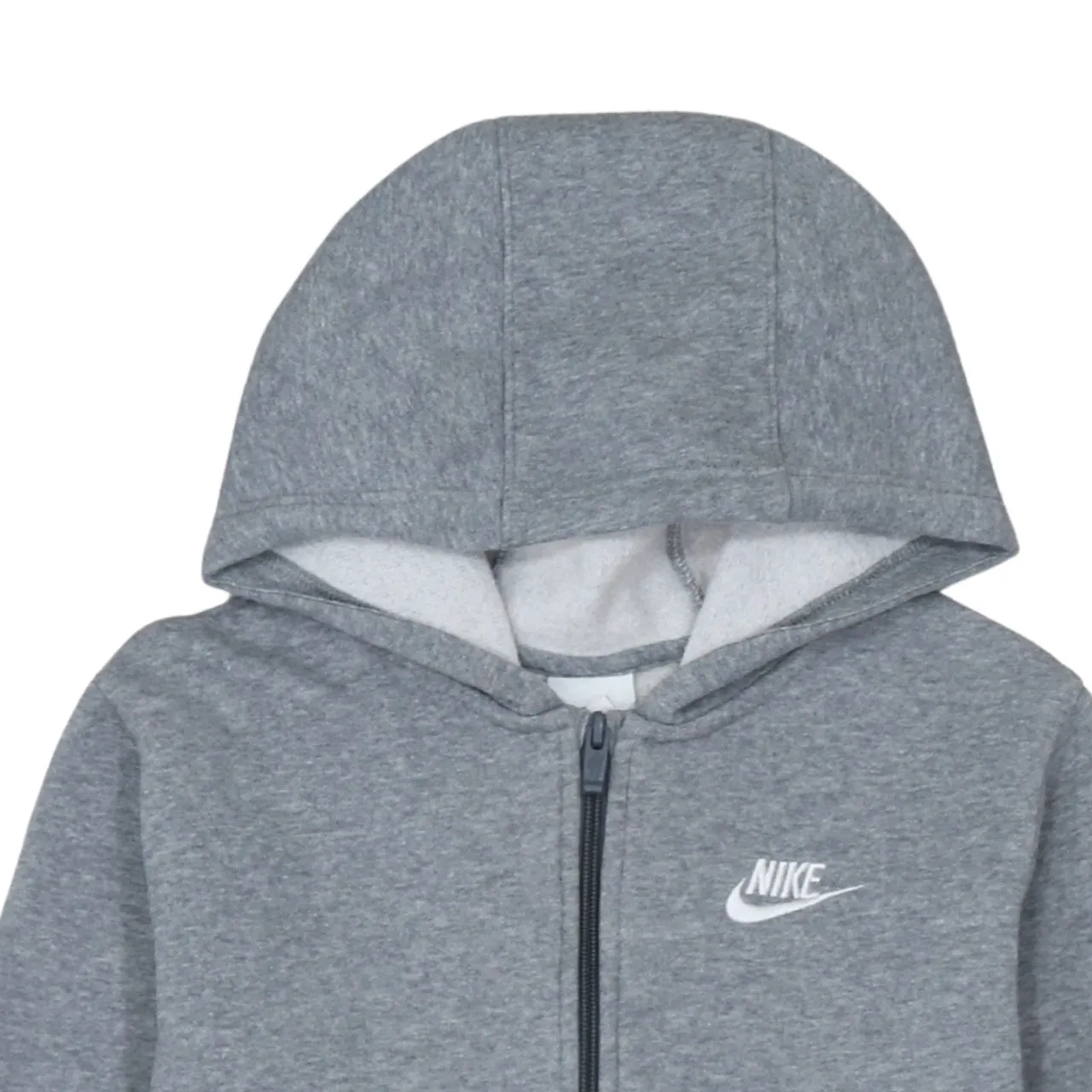 Nike 90's Swoosh Full Zip Up Hoodie Large Grey sold by Vintage Club product image thumbnail 3