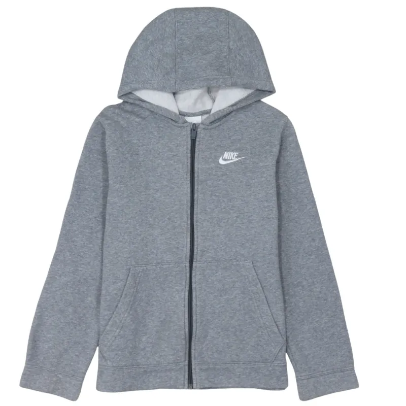 Nike 90's Swoosh Full Zip Up Hoodie Large Grey sold by Vintage Club