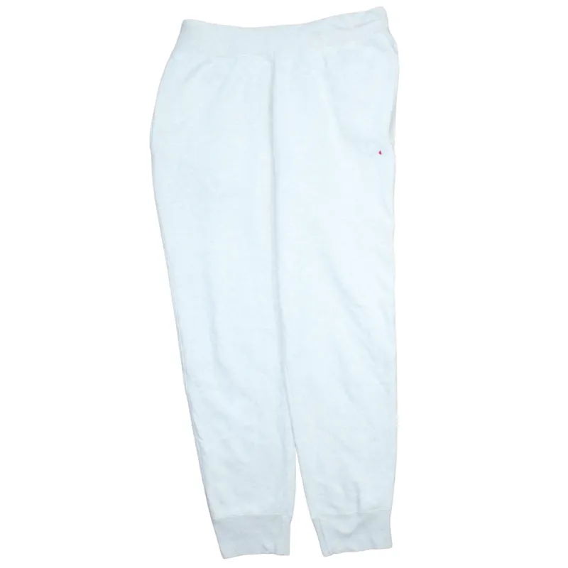 Champion 90's Rib Cuff Casual Joggers / Sweatpants Large White made by Champion