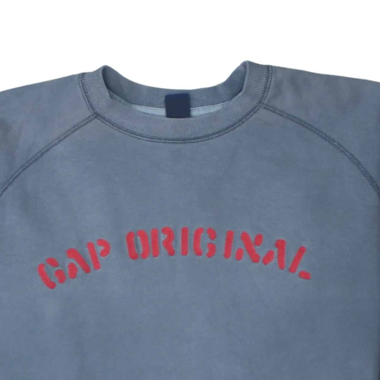 Gap 90's Spellout Crew Neck Sweatshirt XLarge Grey sold by Vintage Club product image thumbnail 3