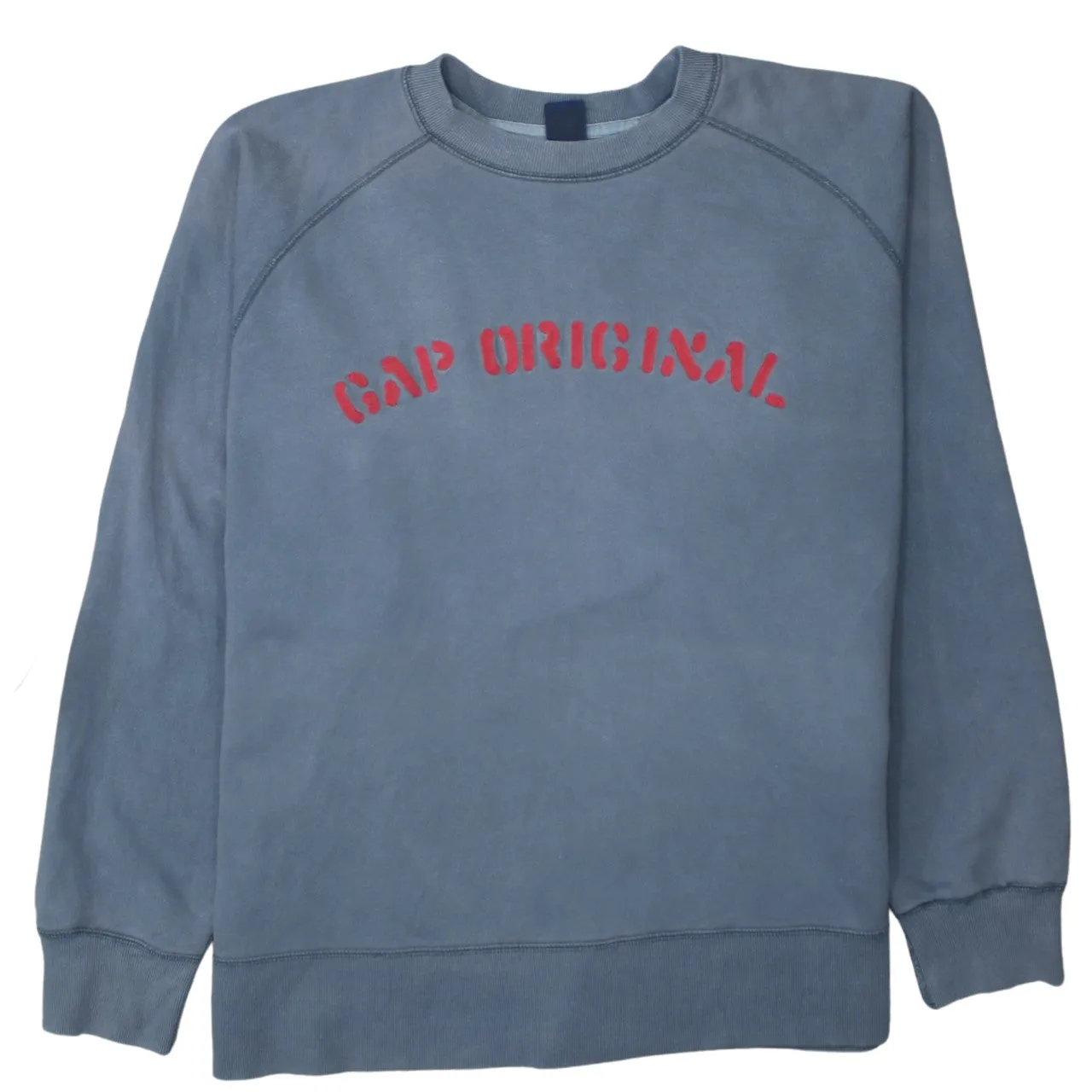 Gap 90's Spellout Crew Neck Sweatshirt XLarge Grey sold by Vintage Club