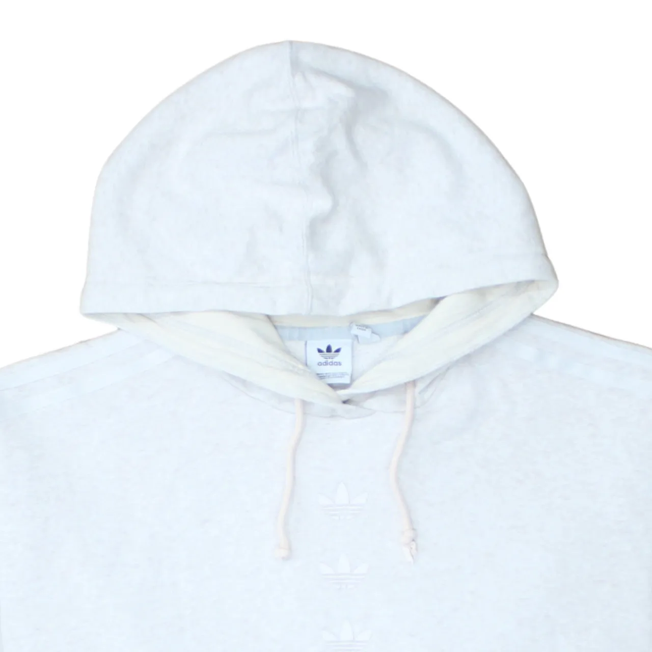 Adidas 90's Drawstring Pockets Pullover Hoodie XLarge Grey sold by Vintage Club product image thumbnail 3