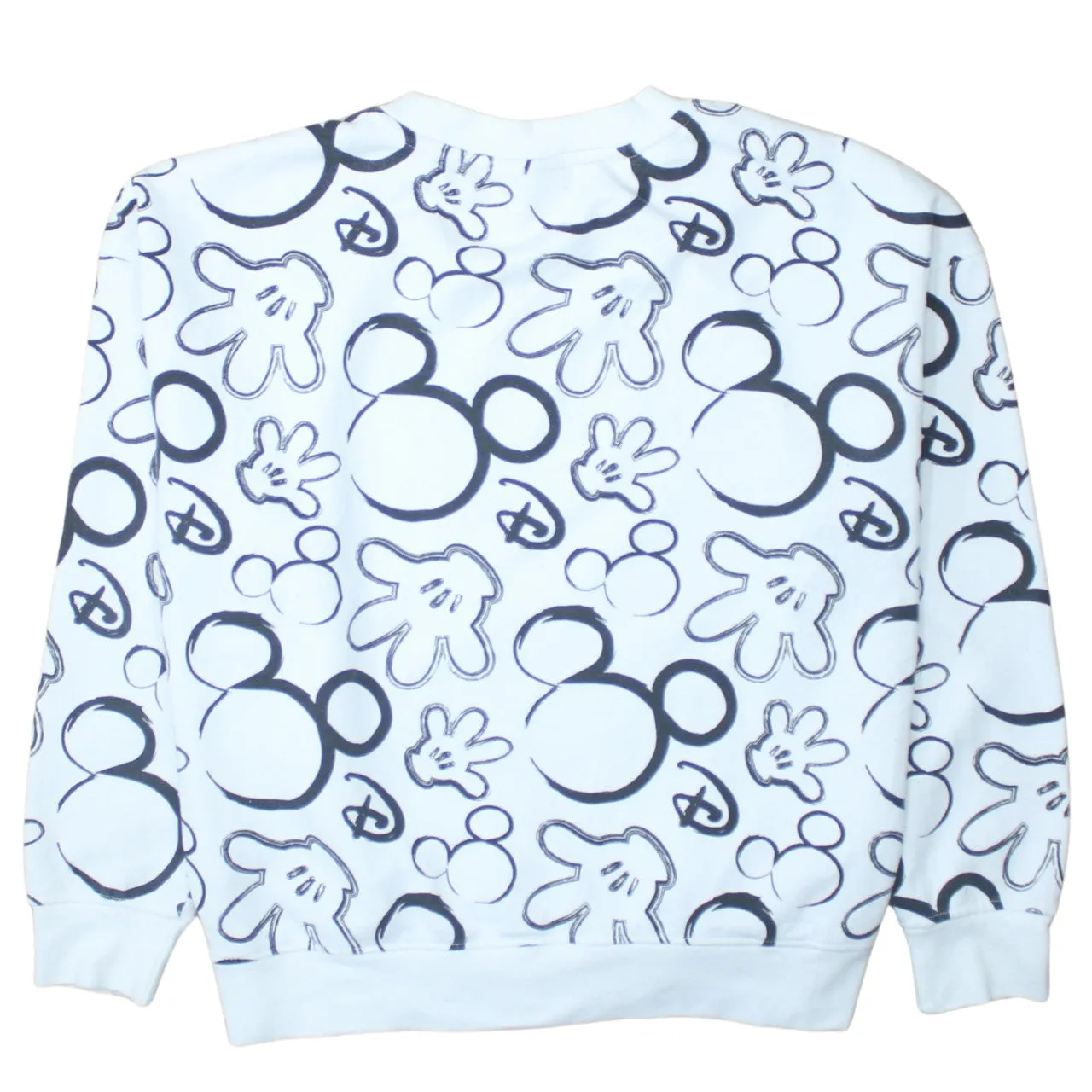 Disney 90's Plain Crew Neck Sweatshirt Medium White sold by Vintage Club product image thumbnail 2