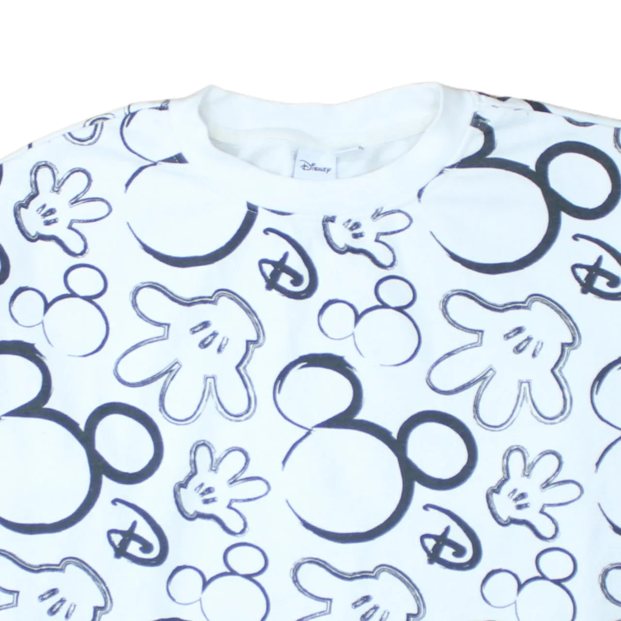 Disney 90's Plain Crew Neck Sweatshirt Medium White sold by Vintage Club product image thumbnail 3