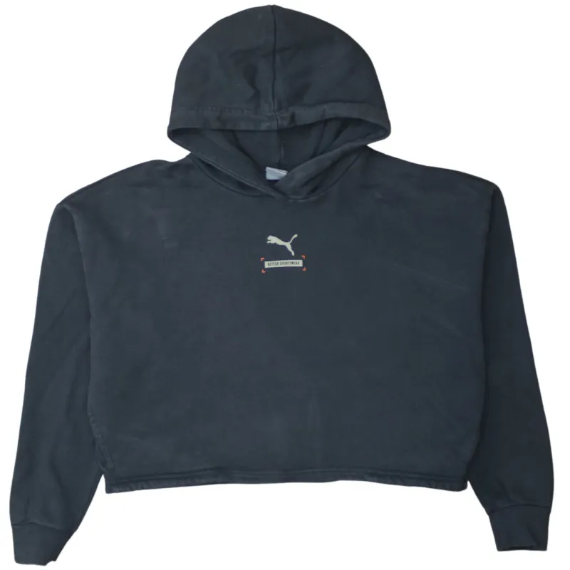 Puma 90's Lightweight Pullover Hoodie Medium Black sold by Vintage Club