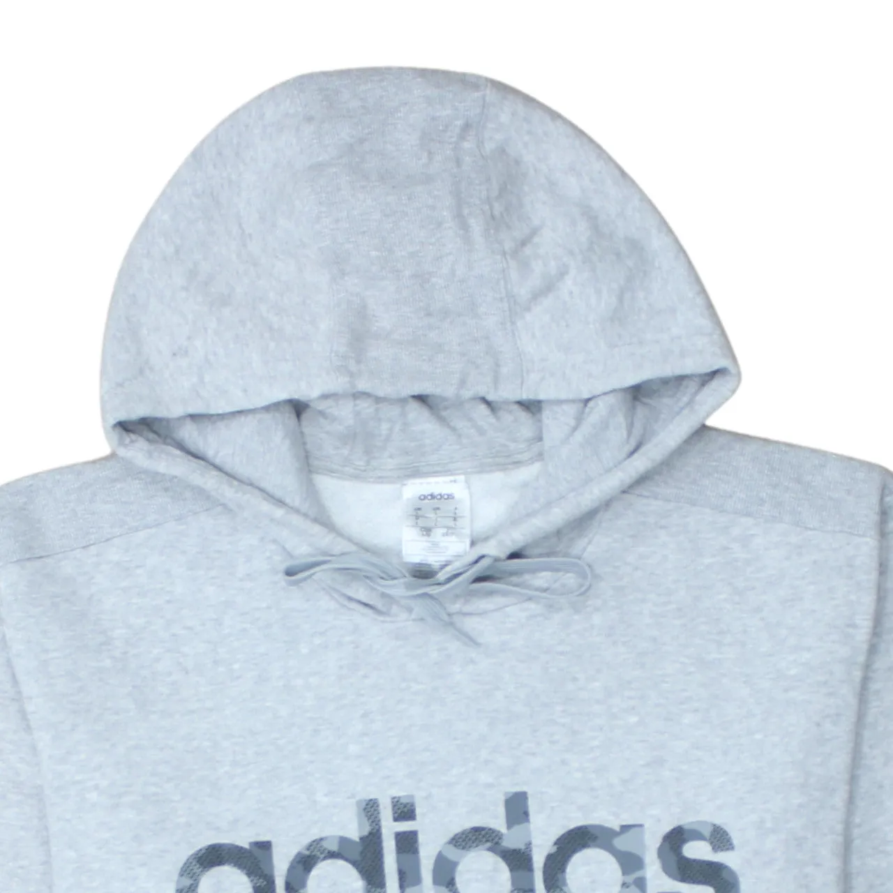 Adidas 90's Spellout Pullover Hoodie Large Grey sold by Vintage Club product image thumbnail 3