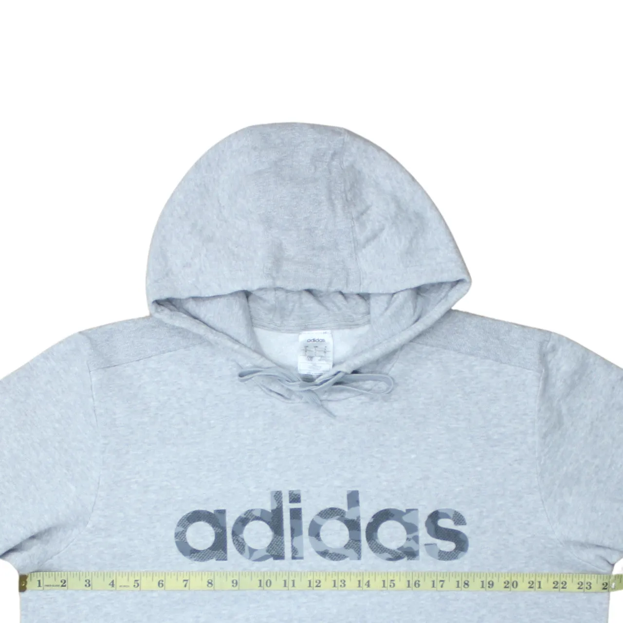 Adidas 90's Spellout Pullover Hoodie Large Grey sold by Vintage Club product image thumbnail 5
