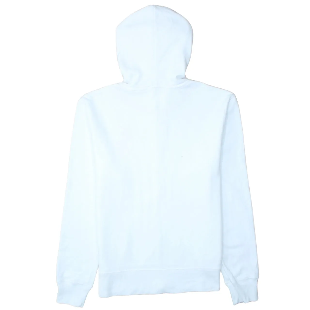 Polo Ralph Lauren White Zip Hoodie Women's Large Pink Big Pony Logo Split Pocket Sweatshirt sold by Vintage Club product image thumbnail 2