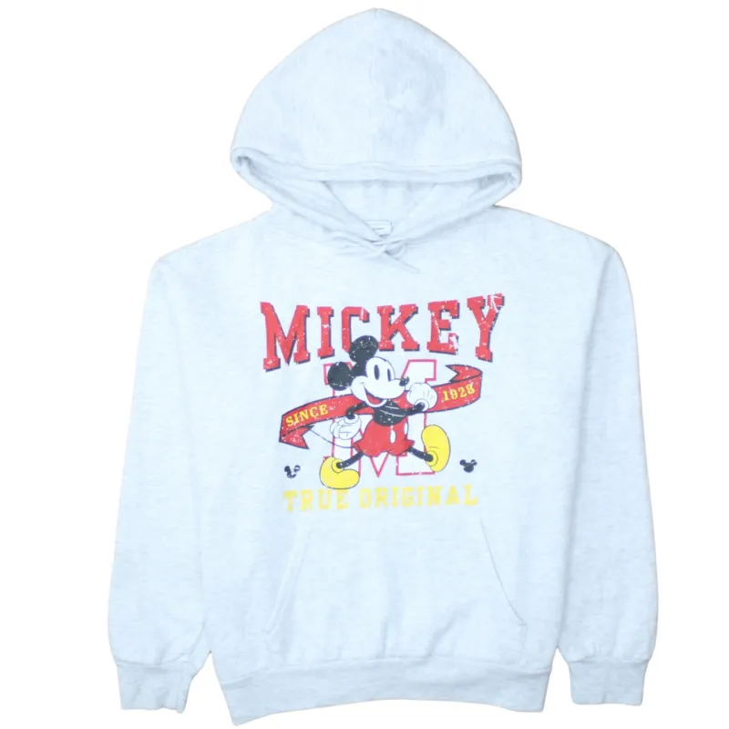 Disney 90's Mickey Mouse Pullover Hoodie Medium Grey sold by Vintage Club