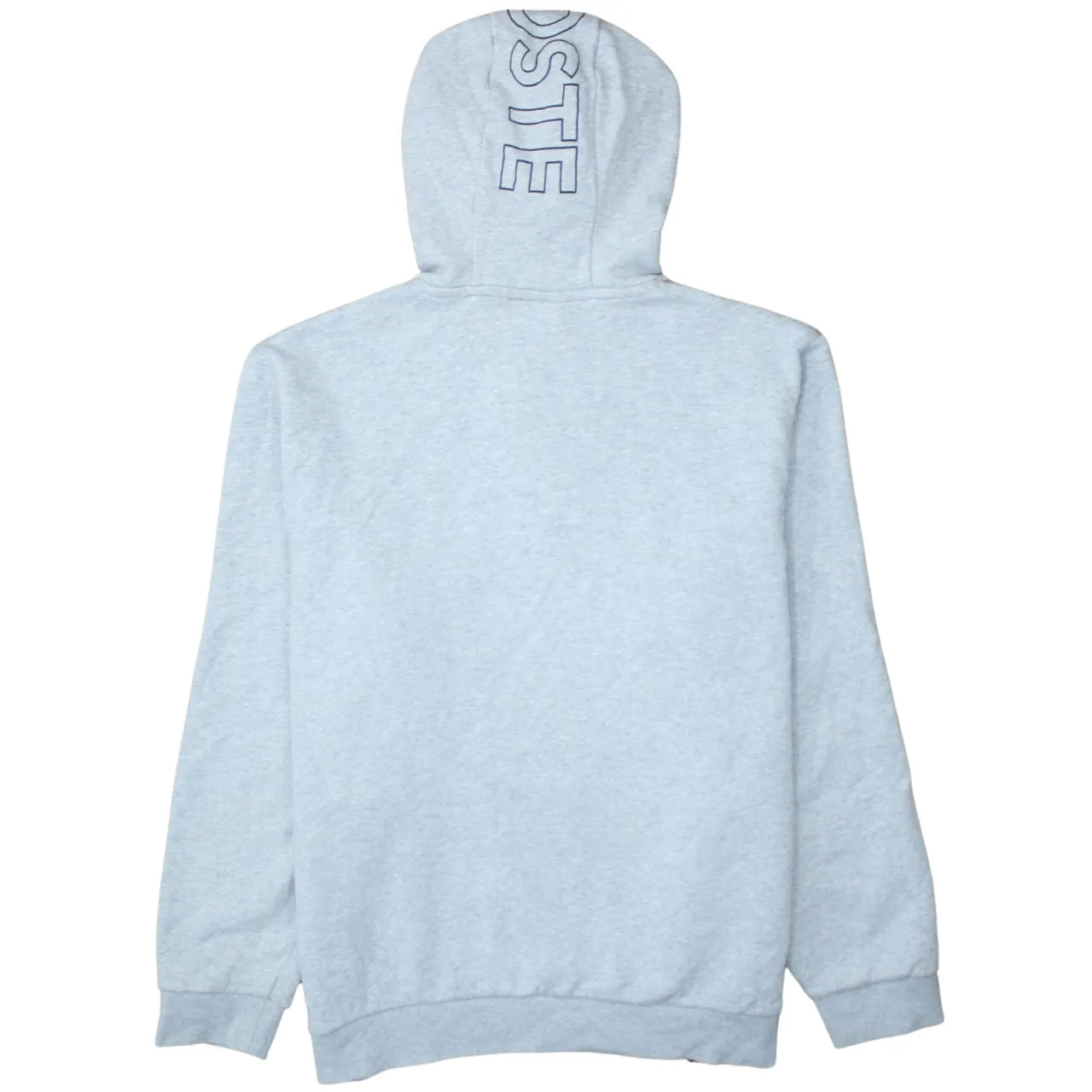 Lacoste Grey White Black Hoodie Women’s XLarge Embroidered Croc Logo Panel Pullover Sweatshirt sold by Vintage Club product image thumbnail 2