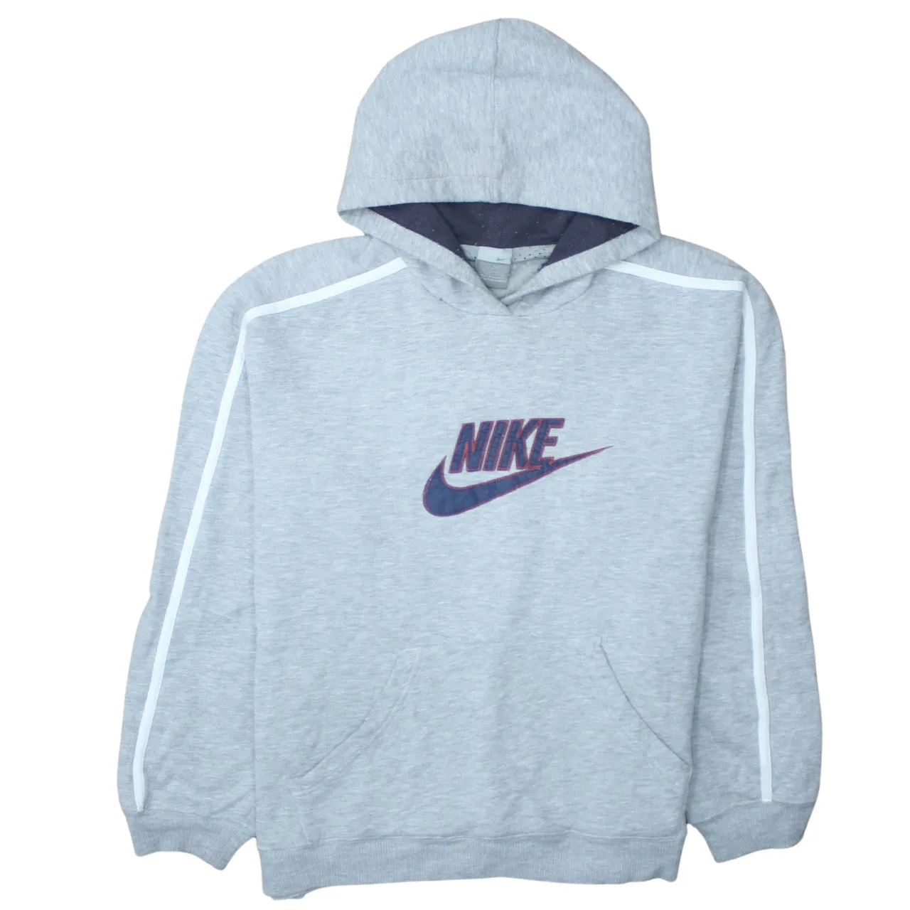 Nike 90's Center Middle Swoosh Pullover Hoodie XLarge Grey sold by Vintage Club