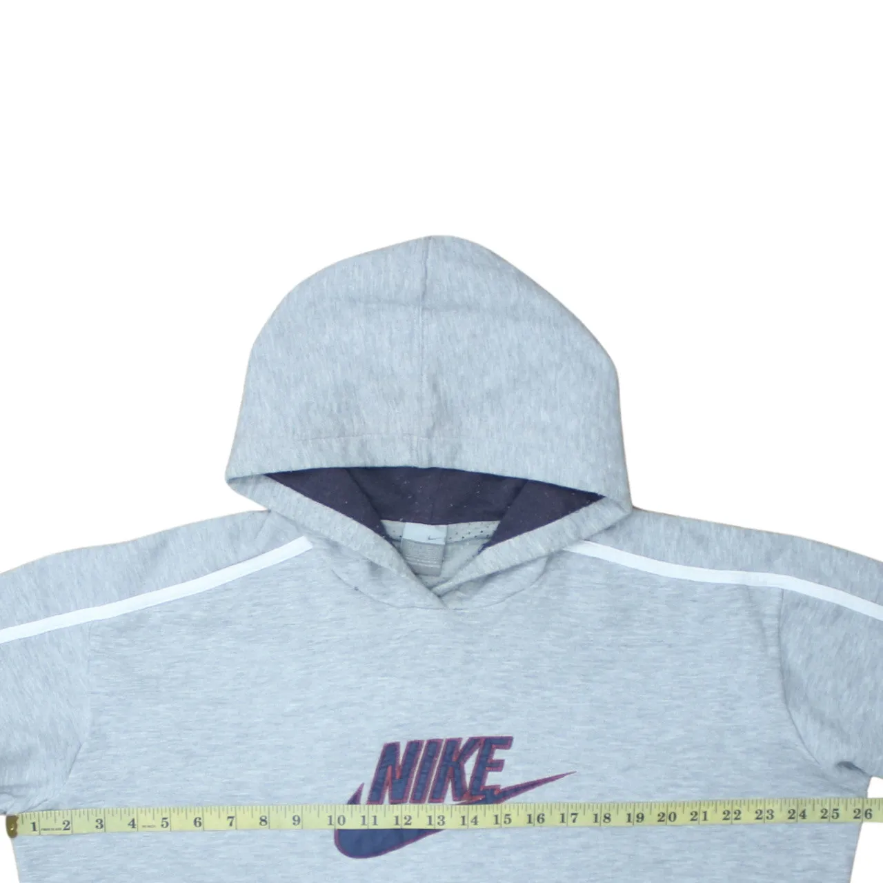 Nike 90's Center Middle Swoosh Pullover Hoodie XLarge Grey sold by Vintage Club product image thumbnail 5