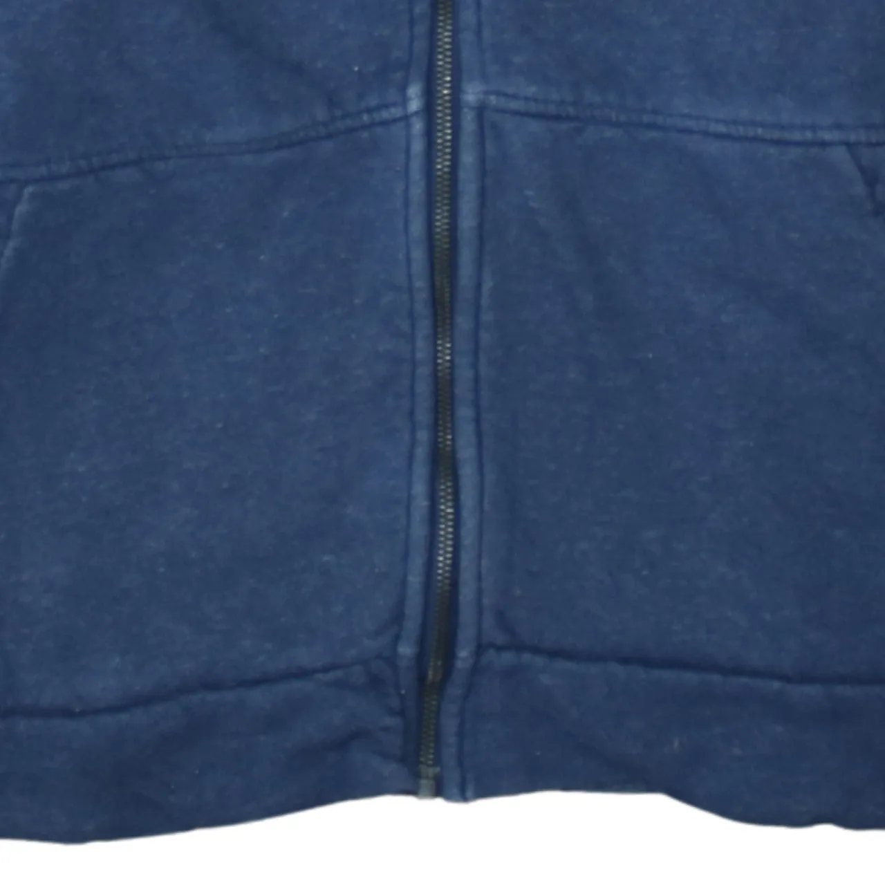 Adidas 90's Striped Sleeve Full Zip Up Hoodie Medium Navy Blue sold by Vintage Club product image thumbnail 4