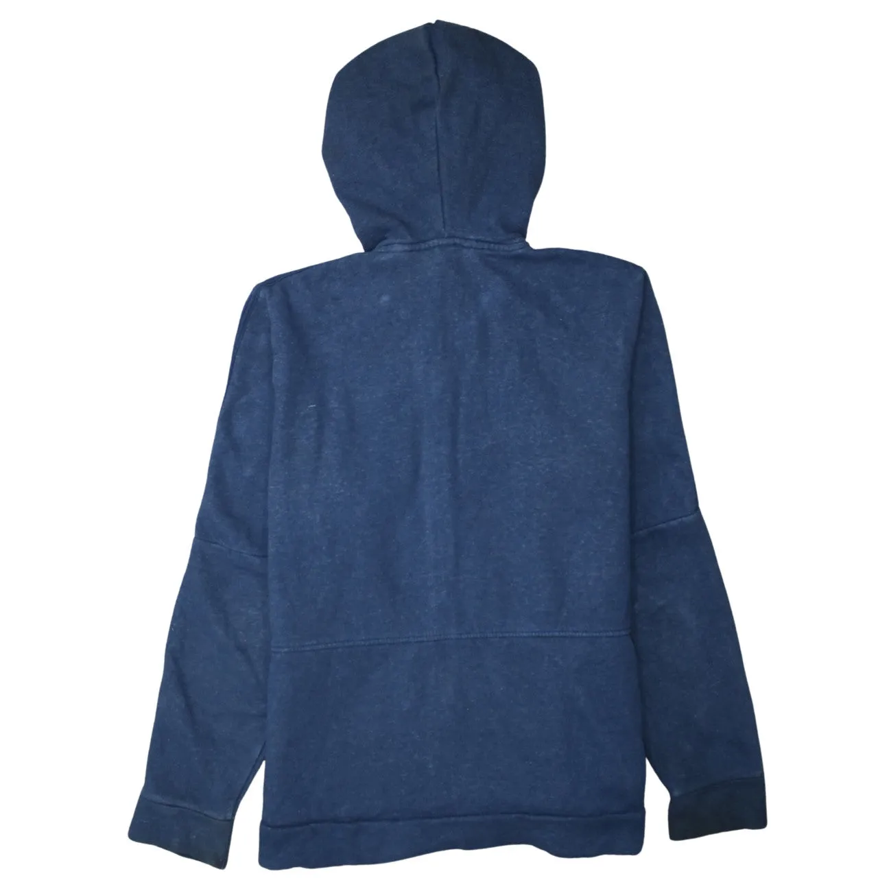Adidas 90's Striped Sleeve Full Zip Up Hoodie Medium Navy Blue sold by Vintage Club product image thumbnail 2