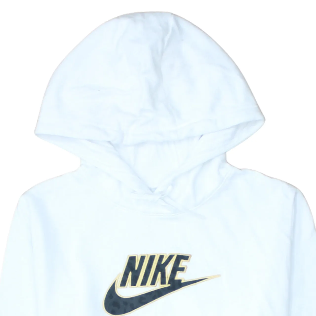 Nike 90's Center Middle Swoosh Pullover Hoodie Small White sold by Vintage Club product image thumbnail 3