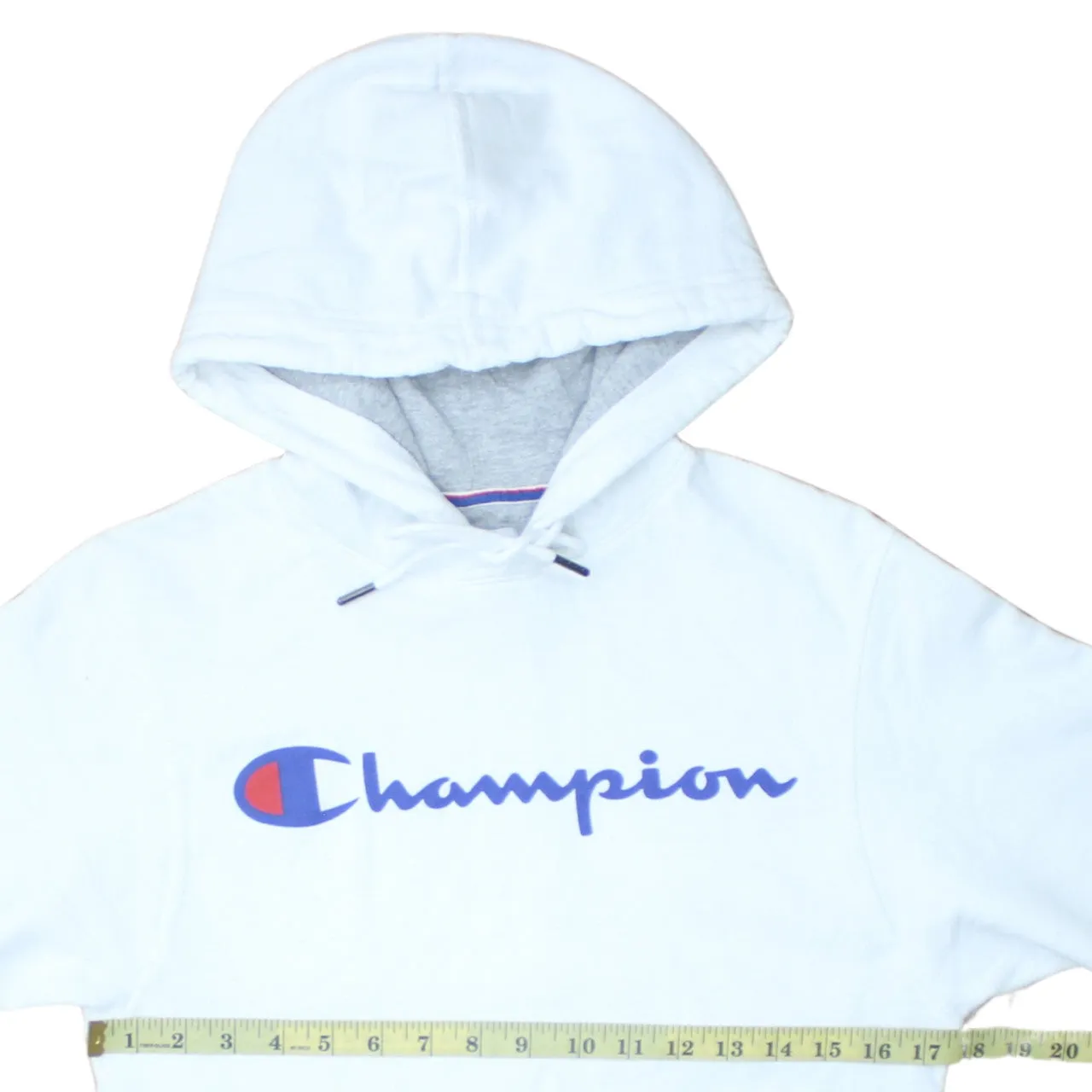 Champion 90's Spellout Pullover Hoodie XSmall White sold by Vintage Club product image thumbnail 5
