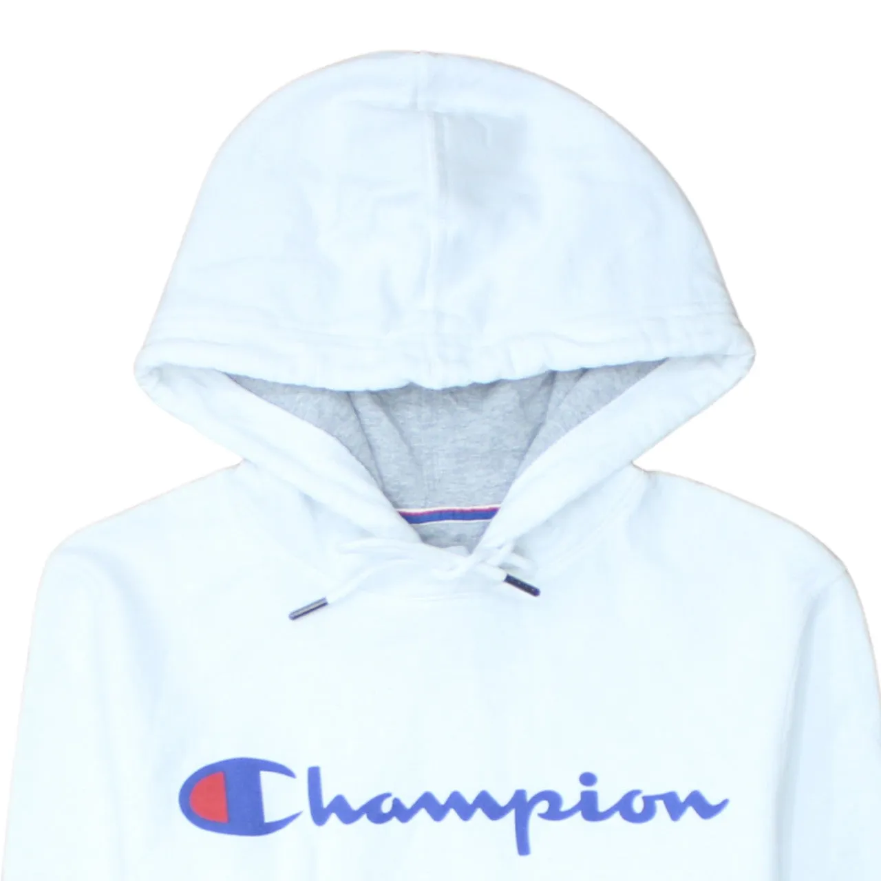 Champion 90's Spellout Pullover Hoodie XSmall White sold by Vintage Club product image thumbnail 3
