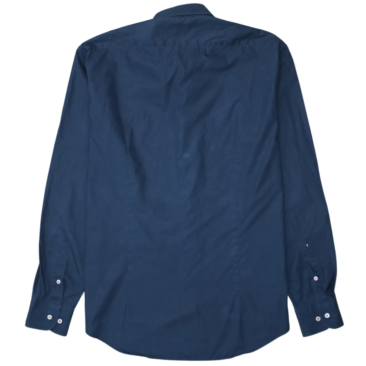 Tommy Hilfiger 90's Long Sleeve Button Up Shirt Large Navy Blue sold by Vintage Club product image thumbnail 2