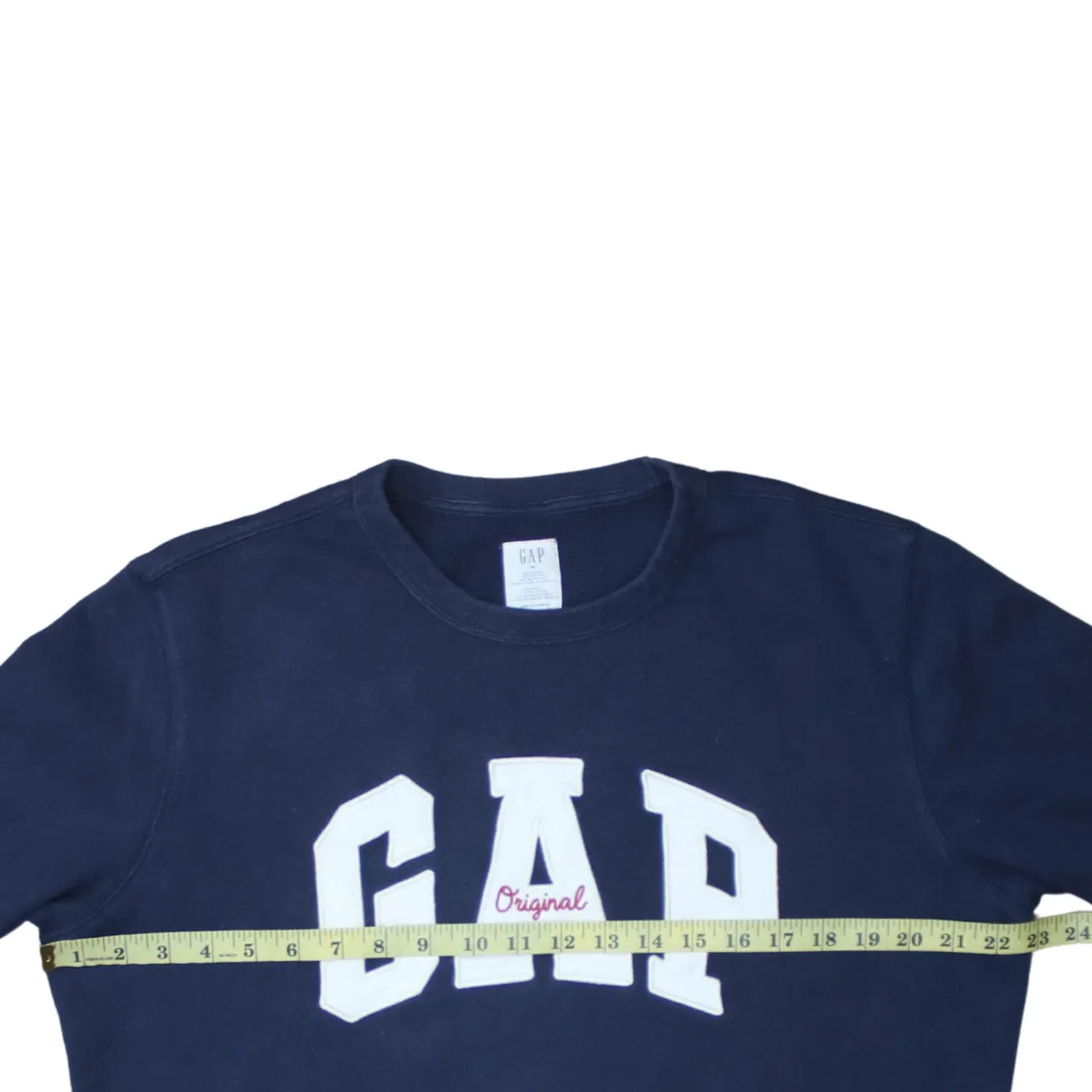 Gap 90's Spellout Crew Neck Sweatshirt Medium Navy Blue sold by Vintage Club product image thumbnail 5