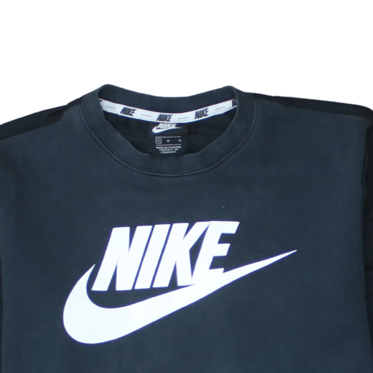 Nike 90's Center Middle Swoosh Crew Neck Sweatshirt Medium Black sold by Vintage Club product image thumbnail 3