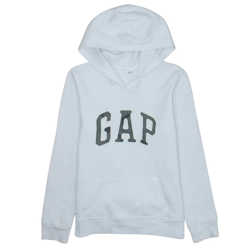 Gap 90's Spellout Pullover Hoodie Medium White sold by Vintage Club