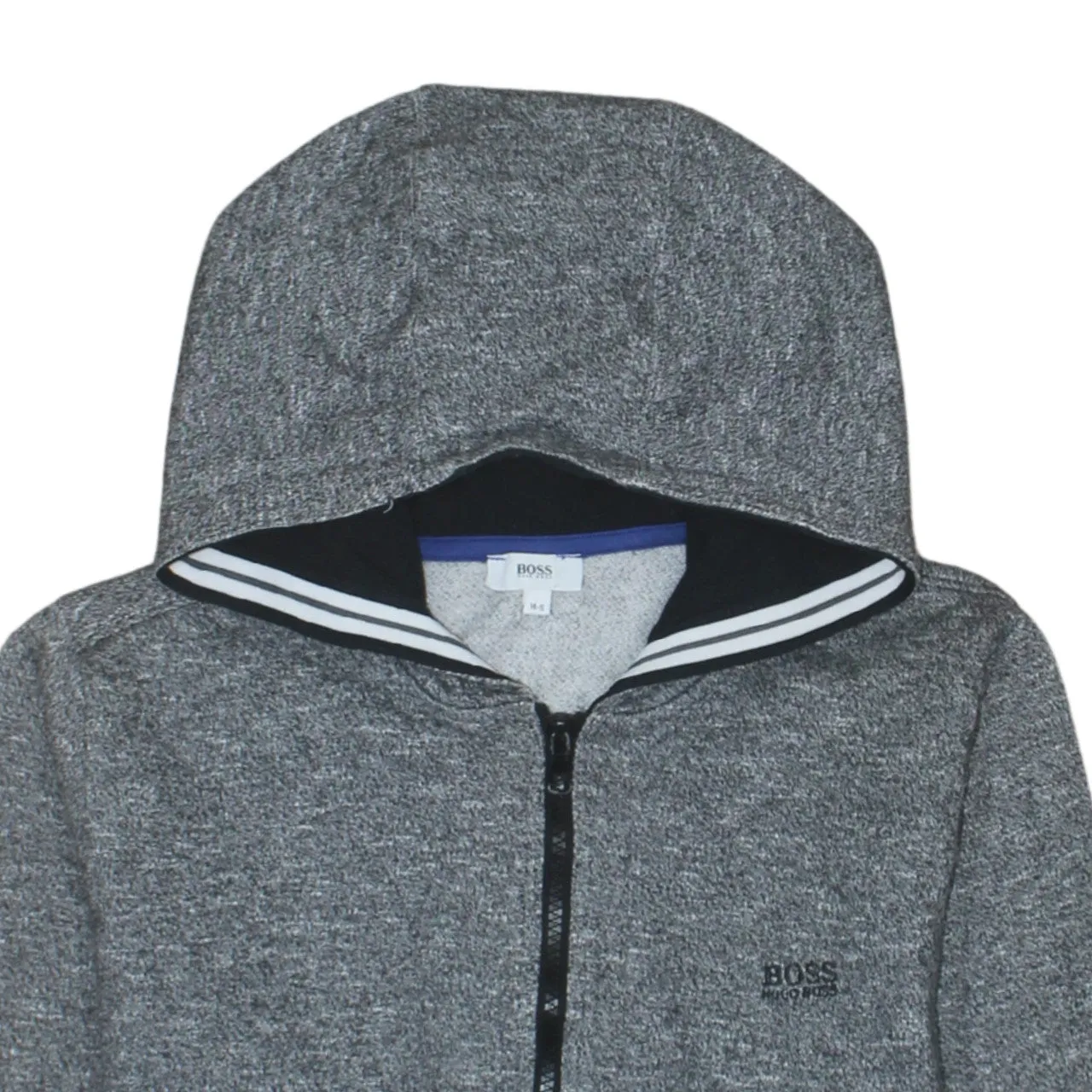 HUGO BOSS 90's Lightweight Full Zip Up Hoodie Small Grey sold by Vintage Club product image thumbnail 3